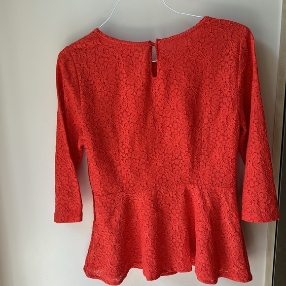 Anthropologie peplum top EUC size 10 - Picture 6 of 15